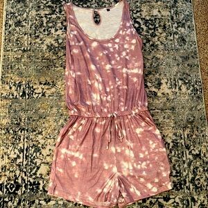 Tie dye cotton romper, size small